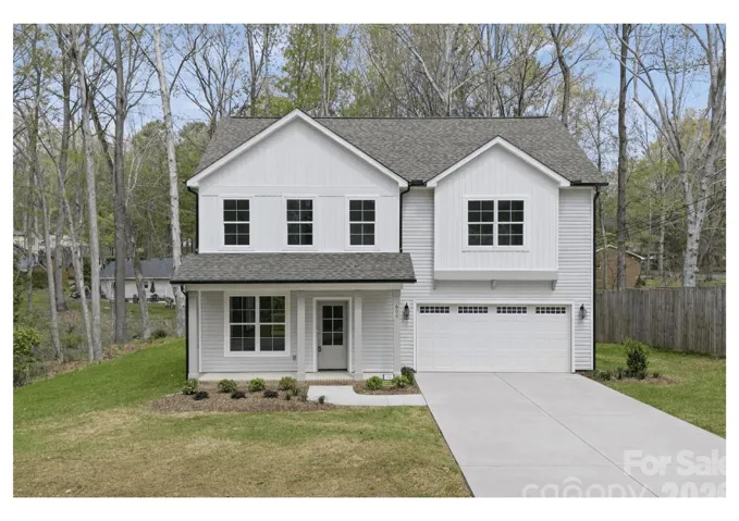 New home, large lot on cul-de-sac street with mature trees.
