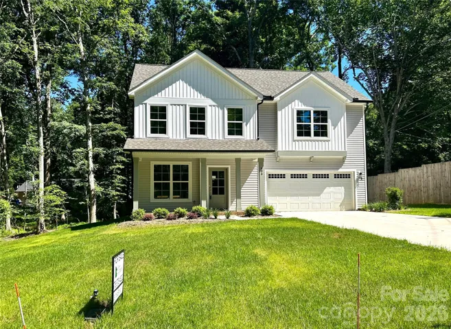 New home, large lot on cul-de-sac street with mature trees.