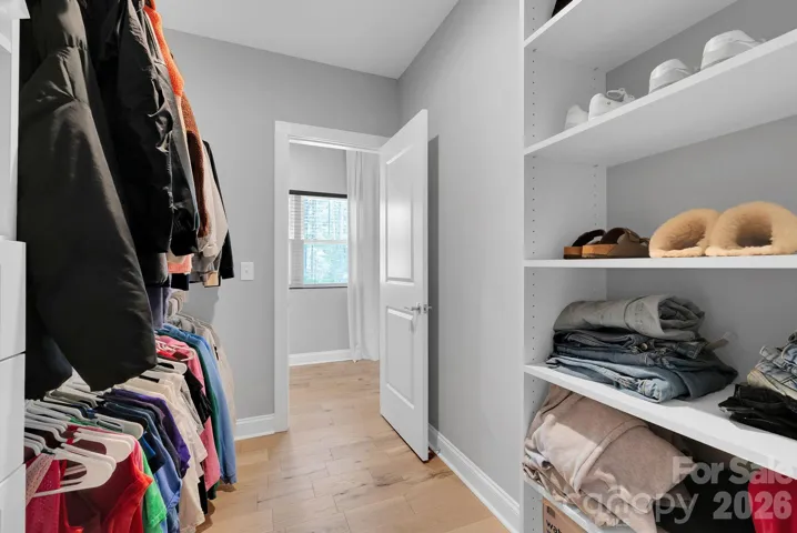 Upstairs closet