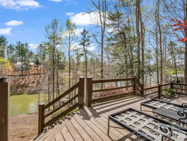 Open deck for sunning and entertaining with beautiful lake views.