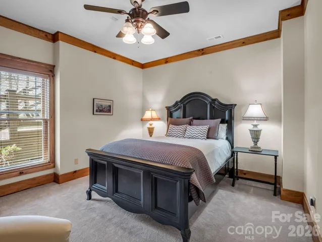 Guest room on the basement level.