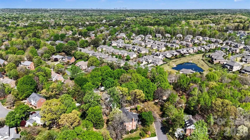 Aerial view of community