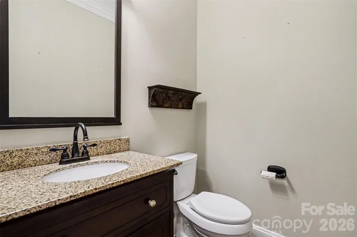 Main level half bath