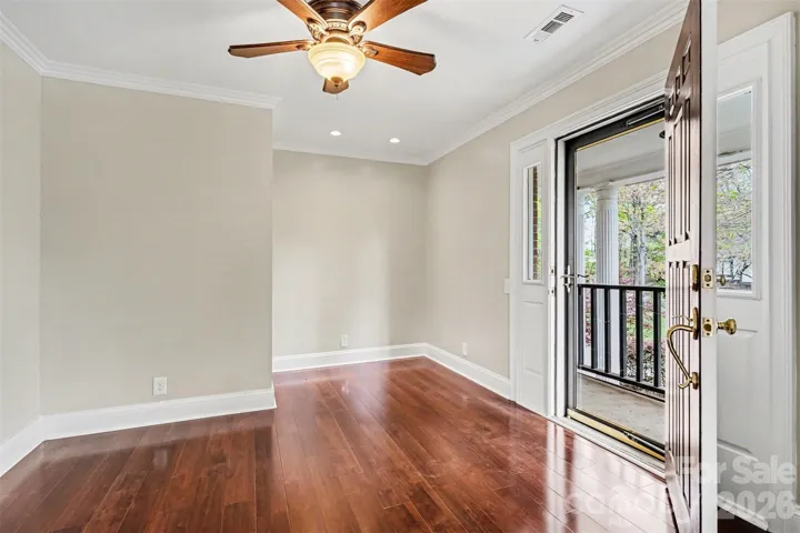 Sitting room with walk-out to private balcony
