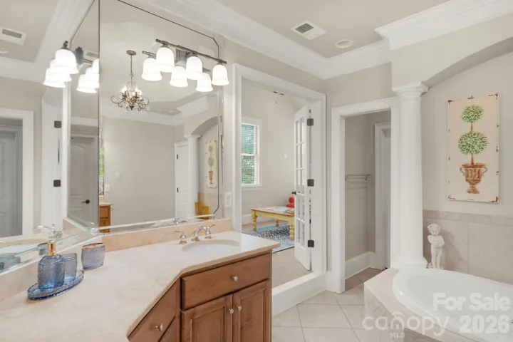 PRIMARY BATH, SPLIT HIS/HERS SINKS