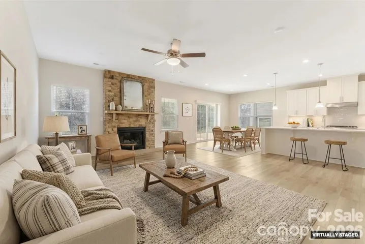Virtually Staged Open Floorplan with high end upgrades