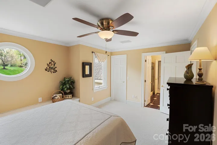 Spacious walk-in closet and private full bathroom 
