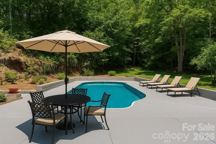 It does not get better than this! 2 acres of lush landscaping and scenery in Black Mountain, NC