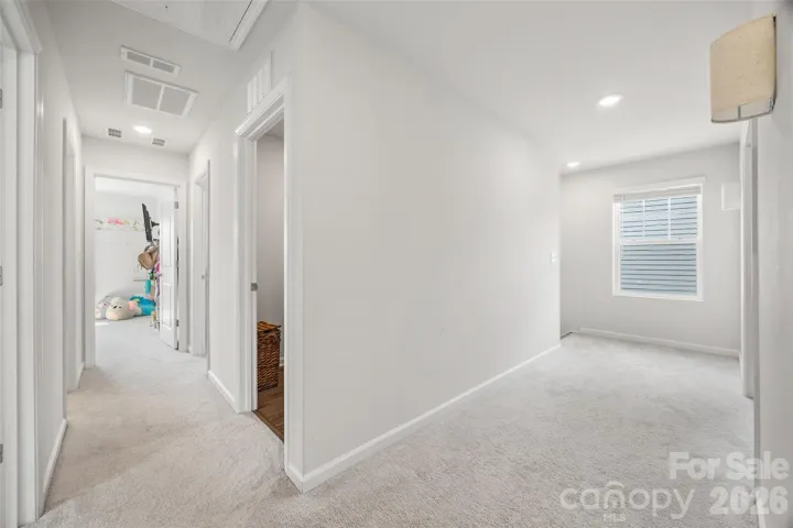 Upstairs hallway is extra wide