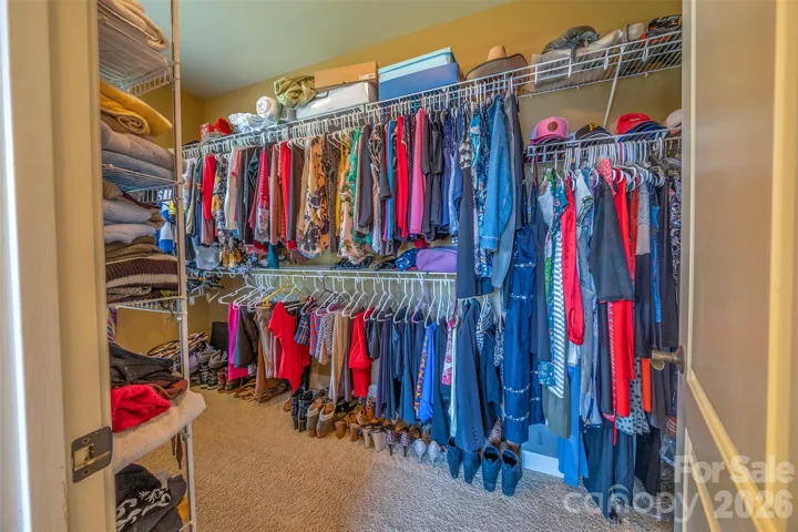 Primary walk-in closet