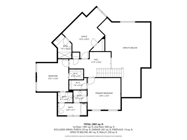 Second floor floor plan