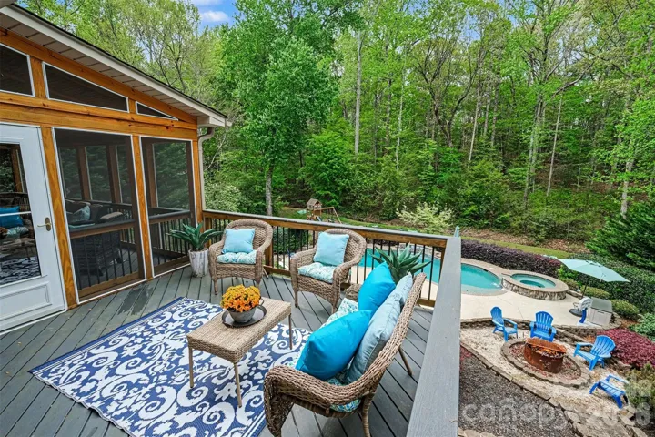 Main level open deck