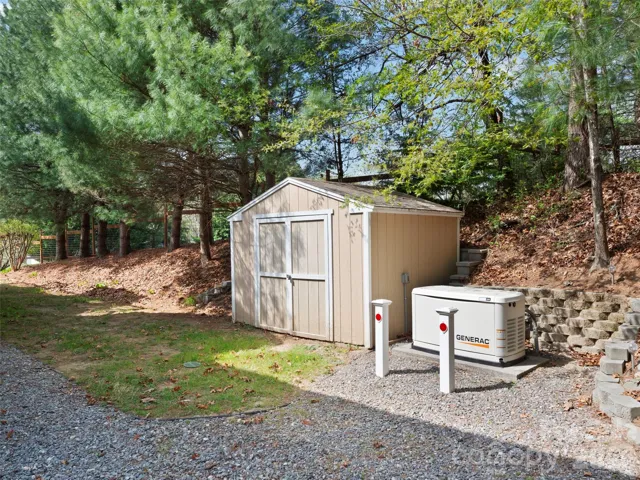 Outdoor Storage and Natural Gas Generator