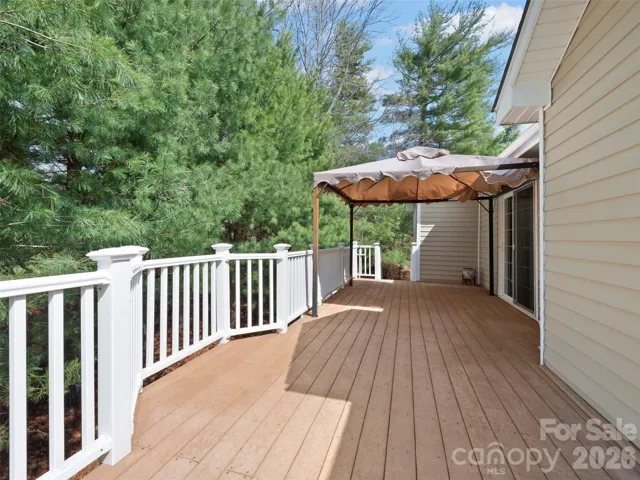 Rear Deck with covered shade area