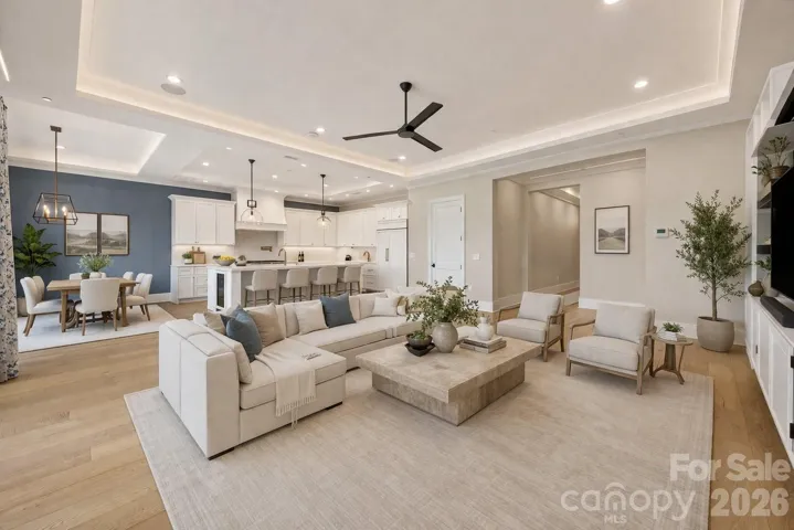 Virtually staged open conept living