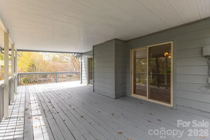 Side Covered Porch area