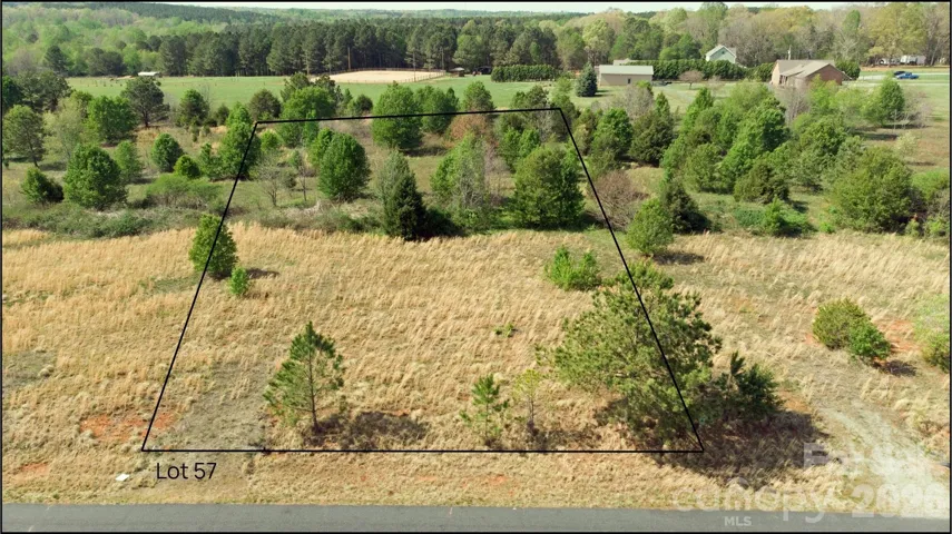 Lot 57 with approximate lot lines.