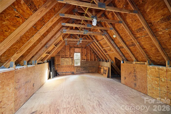 Unfinished room over Garage