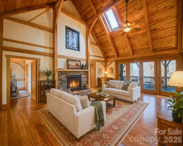 Great Room - Virtually staged