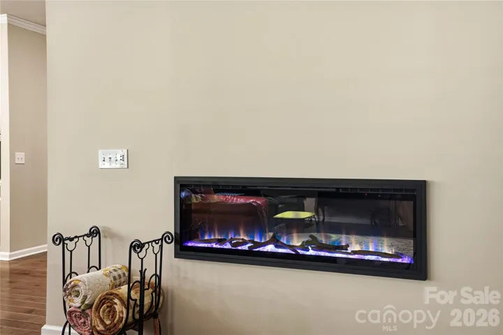 Electric linear fireplace