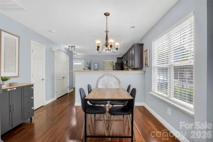 Oversized main level with open concept layout