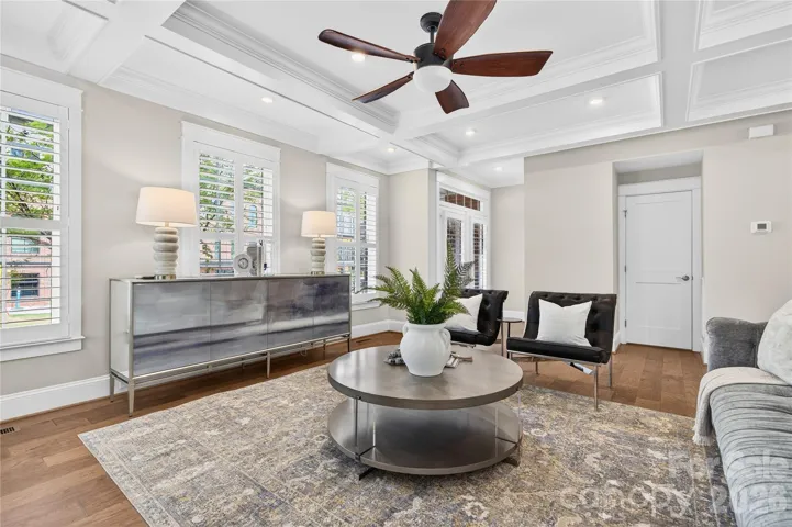 With Coffered Ceilings
