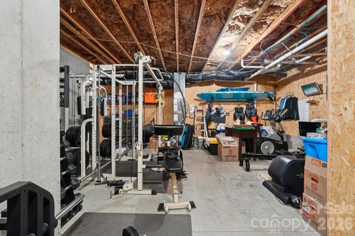 Extra storage space in basement