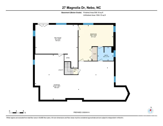 Basement level footpring
