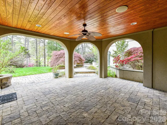 Lower level covered patio
