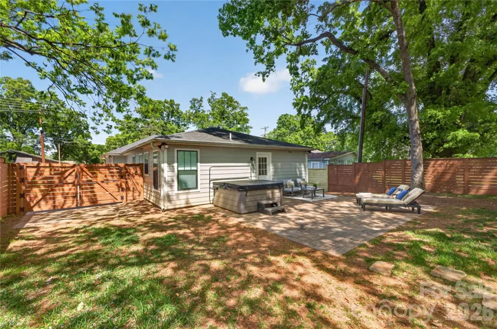 Fully fenced yard