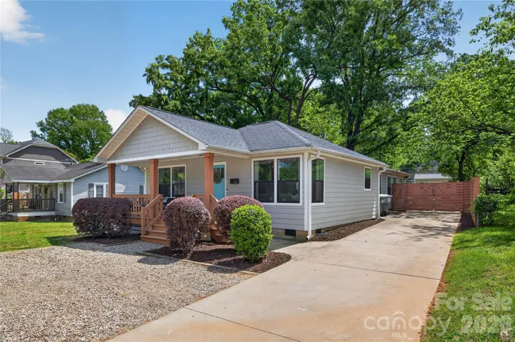 Generous parking space