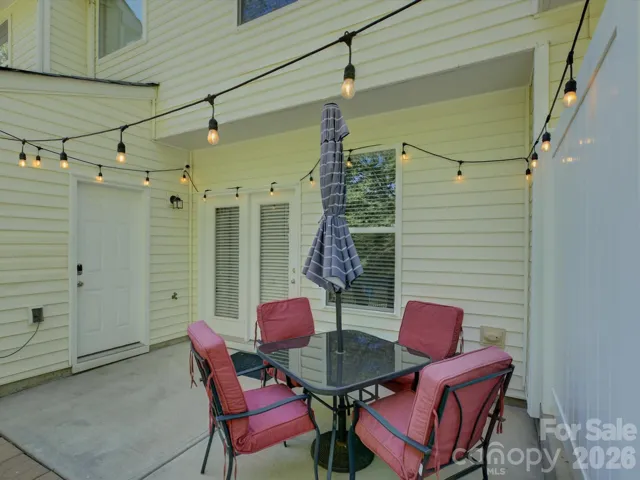 Back Porch with storage unit