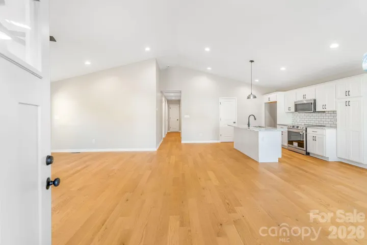 open concept living. Great light and vaulted ceilings