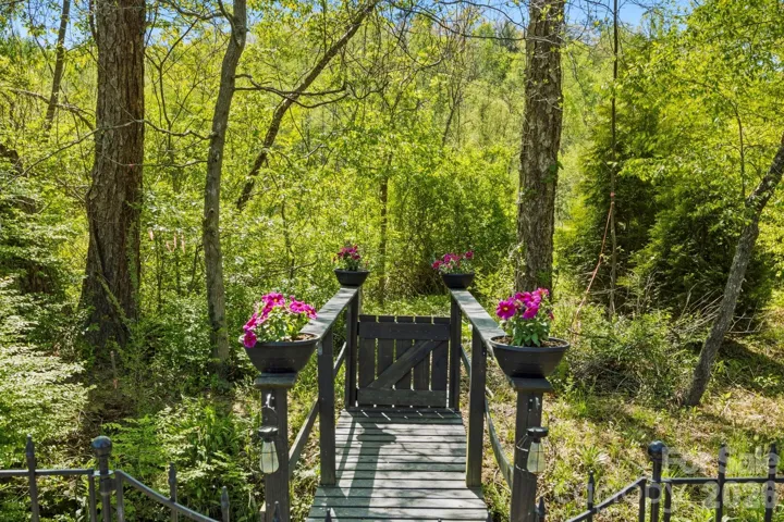 Bridge going over the creek 