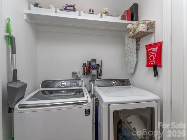 Laundry is on the Upper Floor with the Bedrooms.
