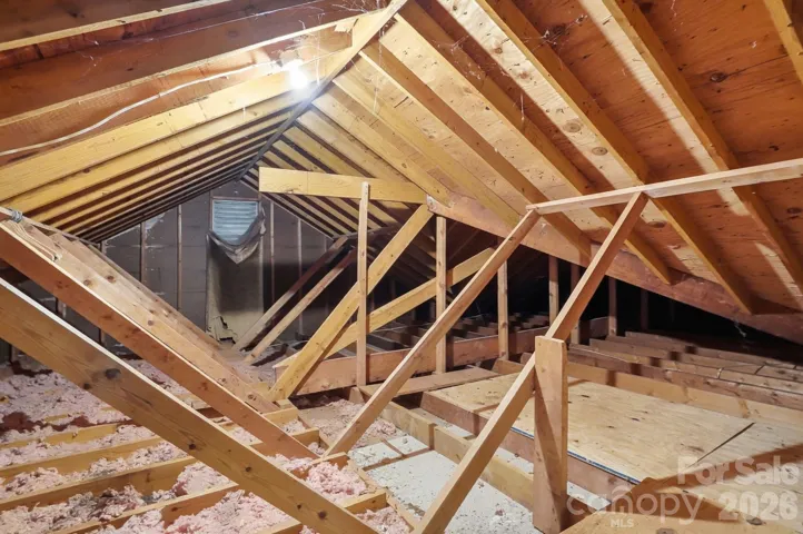 Walk-in attic in addition to the pull down attic