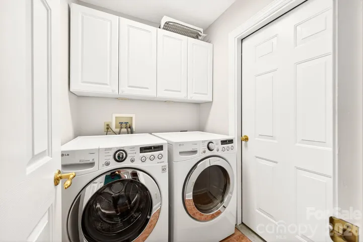 Laundry room on the main level 