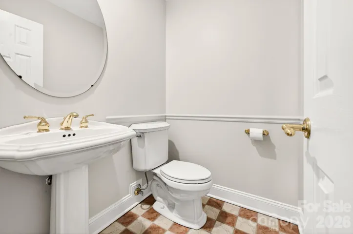 Guest powder room on the main level