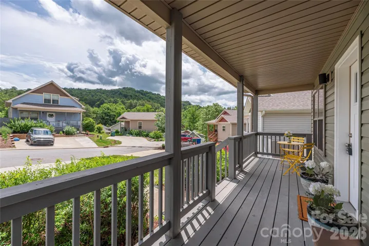 Very spacious and picturesque front porch