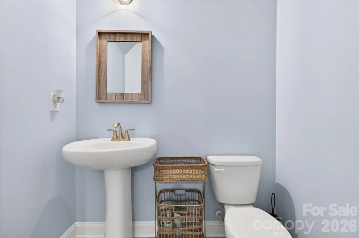 Half bath on 3rd level