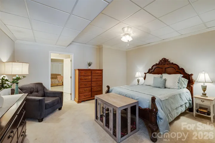 Bedroom in second living quarters.  No window and not counted in bedroom count.