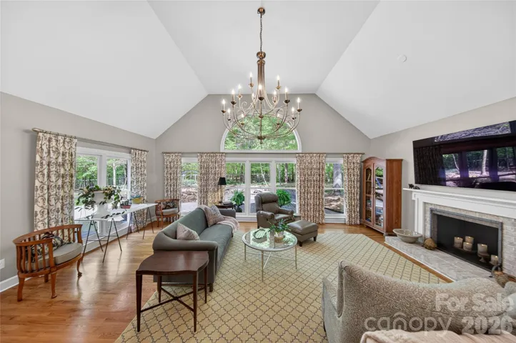 Great Room with Vaulted Ceiling