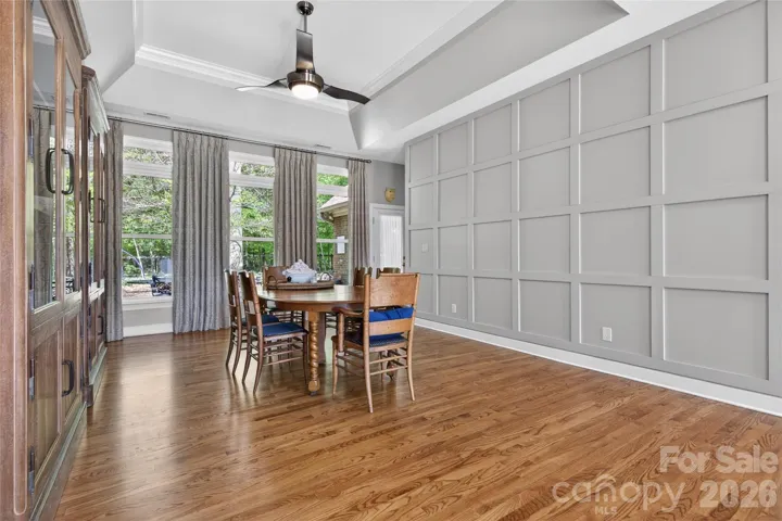 Dining Room with Accent Wall