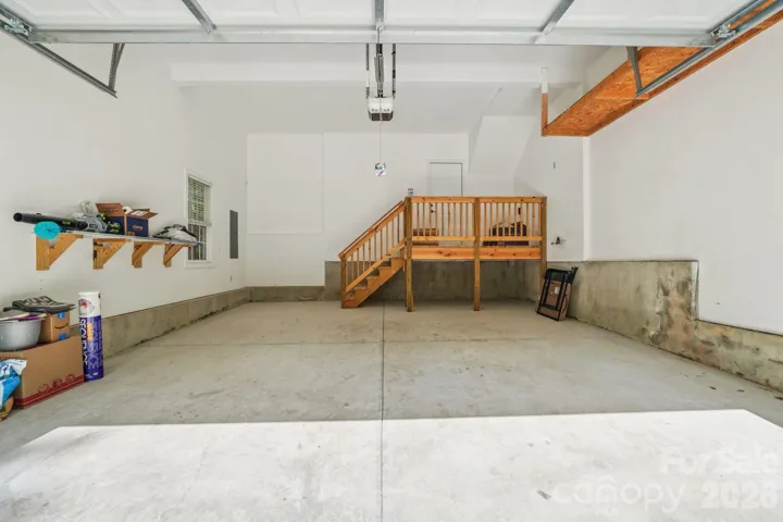 Spacious clean garage