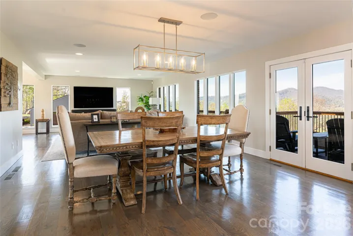 Dining looking towards den