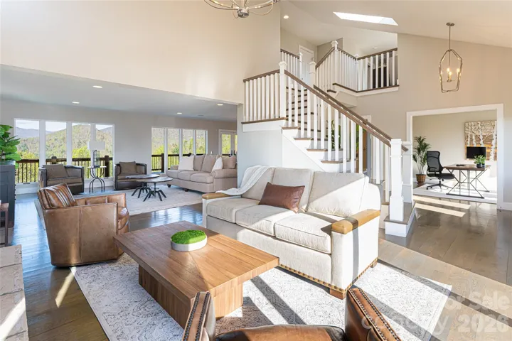 Main level open floor plan