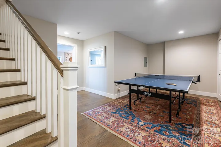 Lower level recreation area