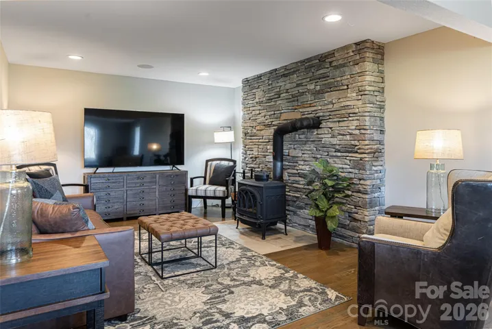 Lower level recreation room