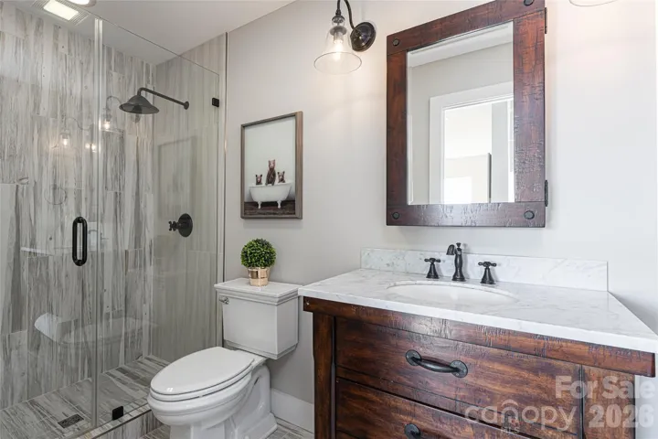 Upper level guest bathroom
