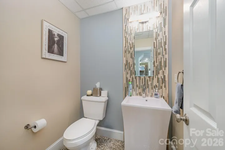 Half bath in the basement 
